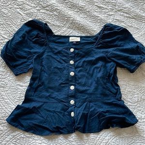Navy blue top